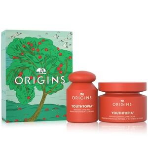 NEW Origins Youthtopia Apple Skincare Set | Full size cream and peel